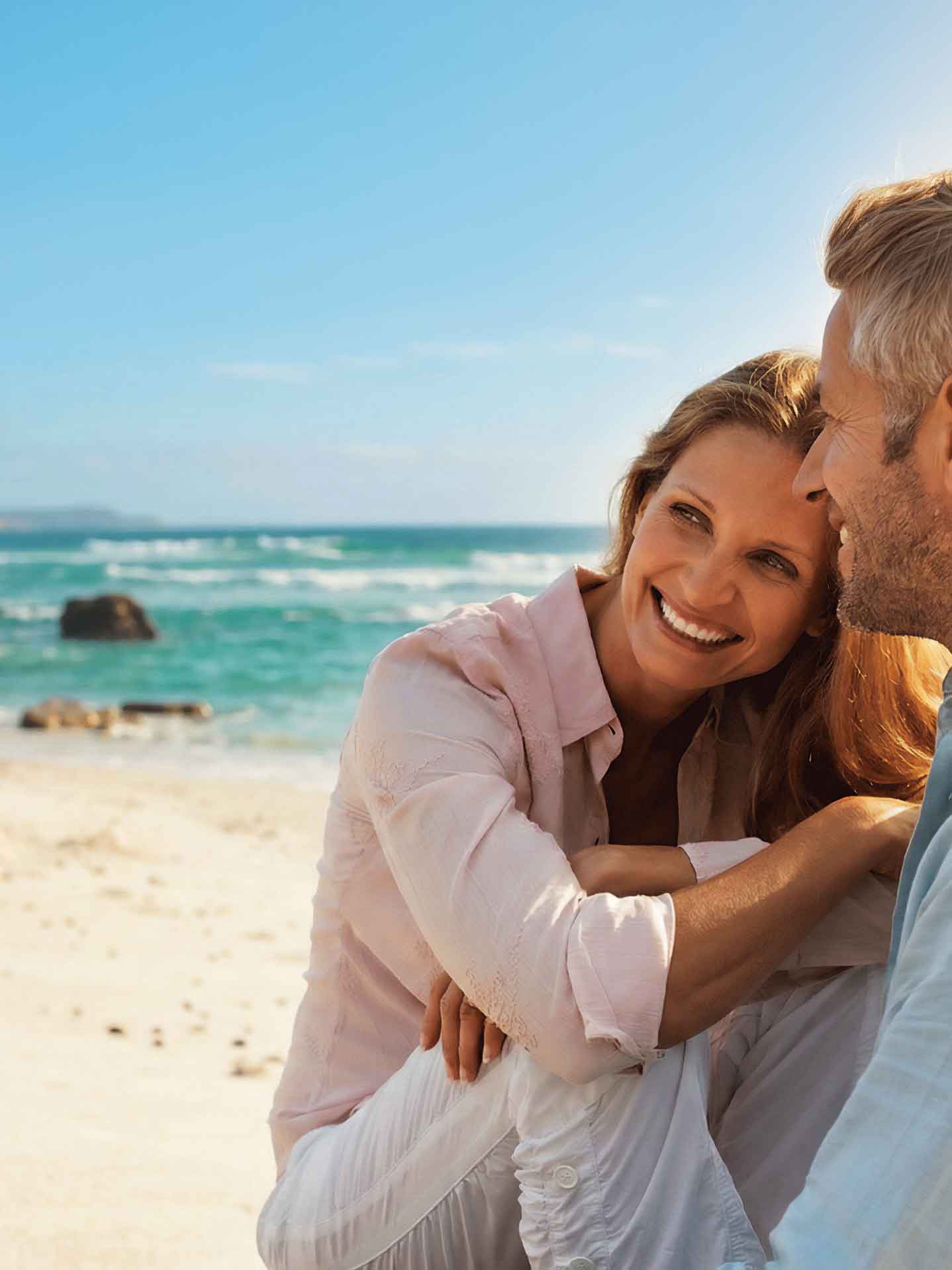 Couple enjoying life on the beach
