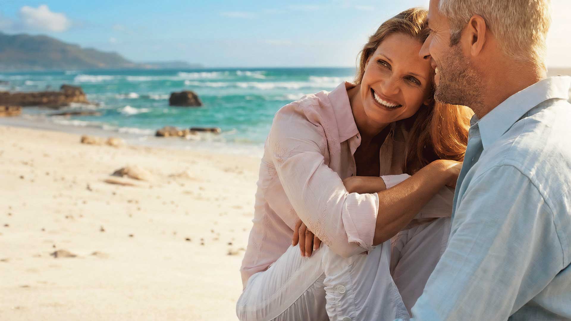 Couple enjoying life on the beach